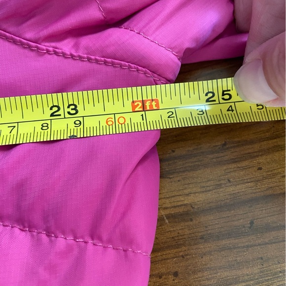 L.L. Bean Goose Down Puffer Jacket PINK Berry Full Zip Sz XL - Picture 12 of 14